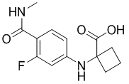 1-((3-氟-4-(甲基氨基甲?；?苯基)氨基)環(huán)丁烷羧酸