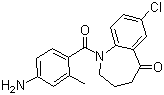 1-(4-氨基-2-甲基苯甲?；?-7-氯-1,2,3,4-四氫-5H-1-苯并氮雜卓-5-酮